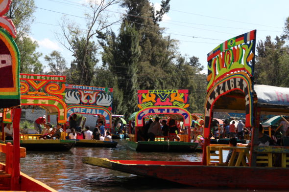 Las trajineras de Xochimilco