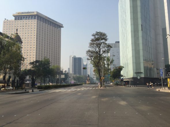 Avenida Reforma en MÃ©xico sin autos